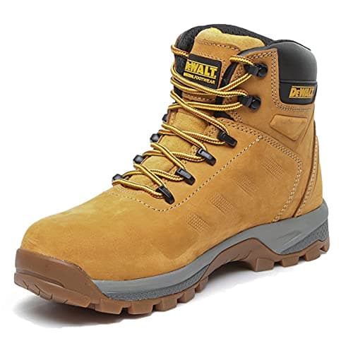 Image of DEWALT Sharpsburg Men's Nubuck Leather, Lightweight, Steel Safety Toe, Work Boot, Honey, UK10 (EU44)