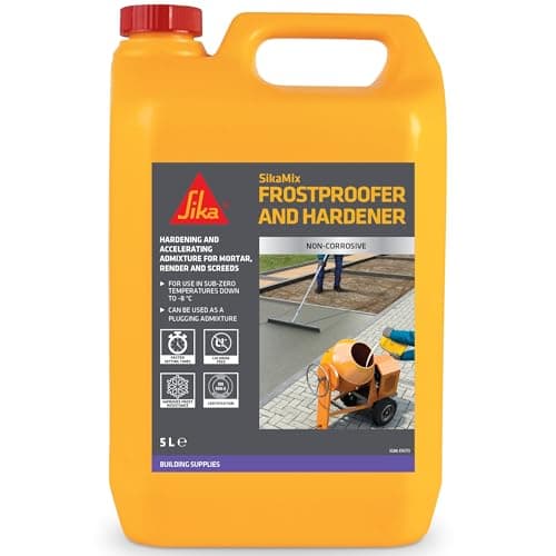 Image of Sika SikaMix Frostproofer and Hardener - Chloride Free Liquid Admixture for Accelerated Setting and Hardening Time of Concrete and Mortar – 5 Litre