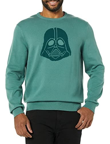 Image of Amazon Essentials Disney | Marvel | Star Wars Men's Crew Sweaters, Star Wars Vader, XXL