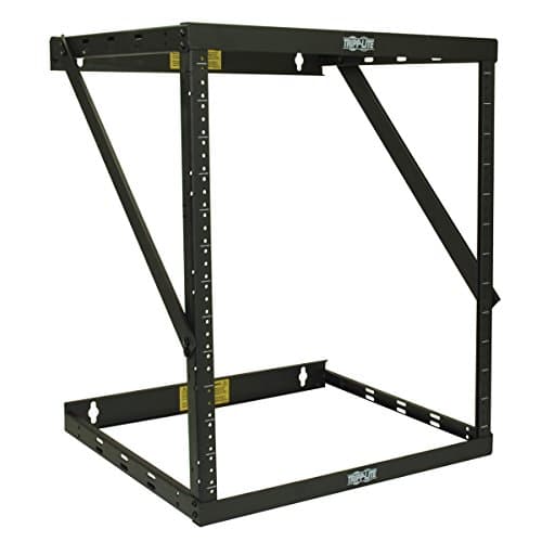 Image of Tripp Lite 8U/12U/22U Expandable Wall-Mount Open Frame Rack, 2-Post, Flat-Pack Low-Profile Switch-Depth (SmartRack SRWO8U22)