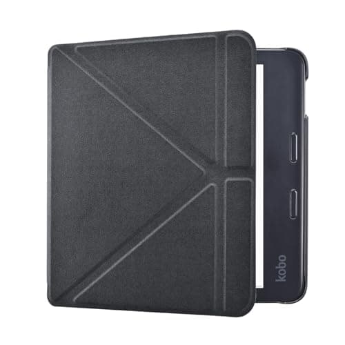 Image of DMLuna Origami 2-Way Stand Case for Kobo Libra Colour (Model:N428, 2024 Release), Slim and Lightweight Premium PU Leather Protective Cover with Auto Sleep Wake Feature - BLack