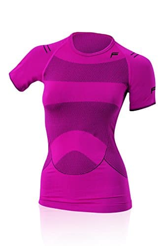 Image of F-Lite Women's Megalight 140 Base Layer T-Shirt - Pink/Black, Medium