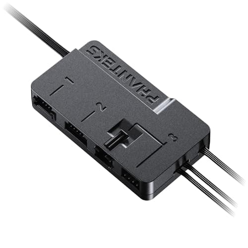Image of Phanteks Nexlinq Controller Hub V2 – Fan & RGB Lighting Control, Dual SATA Power, Linq6/4-Pin PWM/3-Pin JST Ports, Magnetic & Velcro Mounting, Windows Dynamic Lighting