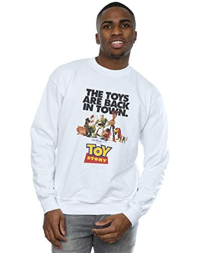 Image of Disney Men's Toy Story Movie Poster Sweatshirt White X-Large