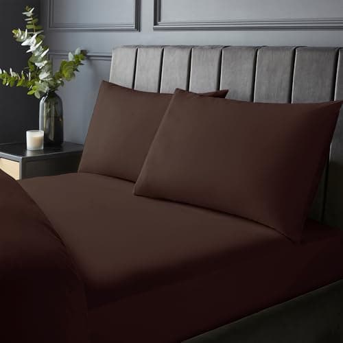 Image of Silentnight Pure Cotton Pillowcase Pair - Luxurious Cool Soft Touch 200 Thread Count - Naturally Breathable 100% Cotton Bed Pillow Cover Set - Machine Washable - Deep Purple Plum, Pack of 2