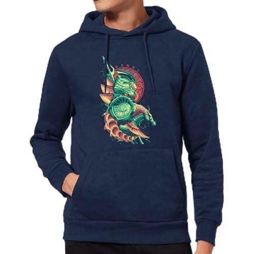 Image of Zavvi Official Aquaman Xebel Hoodie Adults Navy - S