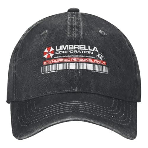 Image of RRCRUHG Classic Baseball Cap Umbrella Corporation for Unisex Men Residents Evils Game Casual Hip Hop Breathable Outdoor Snapback Adjustable Sports Cotton Fits Hat