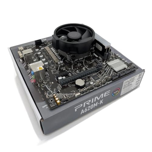 Image of Ryzen 5 9600 3.8Ghz (Turbo 5.2Ghz) 6 Core 12 Thread CPU, PRIME A620M-K Motherboard & 32GB 6400Mhz RGB DDR5 RAM Pre-Built Bundle