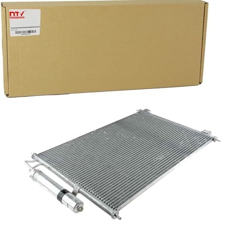 Image of NTY CCS-NS-012 Air conditioning condenser for NISSAN X-Trail (T31) with dryer, Aluminium