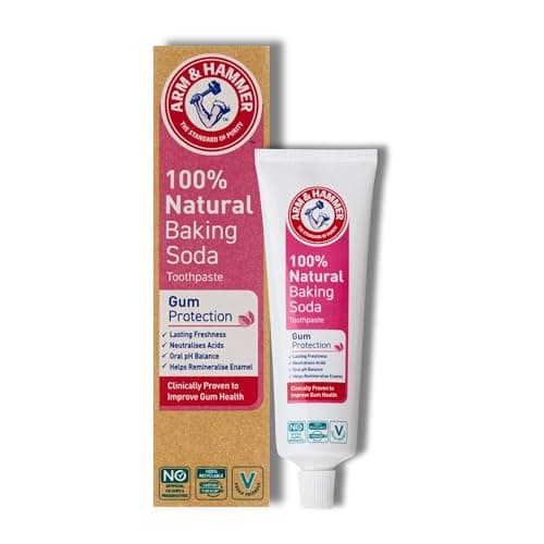 Image of Arm & Hammer 100% Natural Gum Protection Toothpaste, Baking Soda Toothpaste for Healthier Gums and Oral Health Support, 75 ml Tube