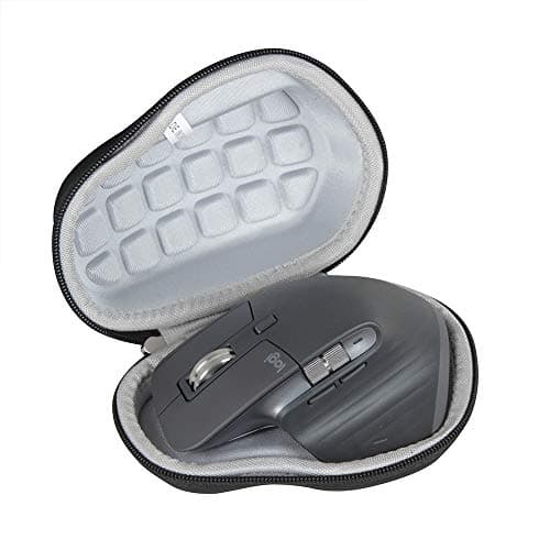 Image of Hermitshell Hard Carrying Case for Logitech MX Master 3 Advanced Wireless Mouse (Compact Version 2.0) (Black), Black, Modern, Black, Modern