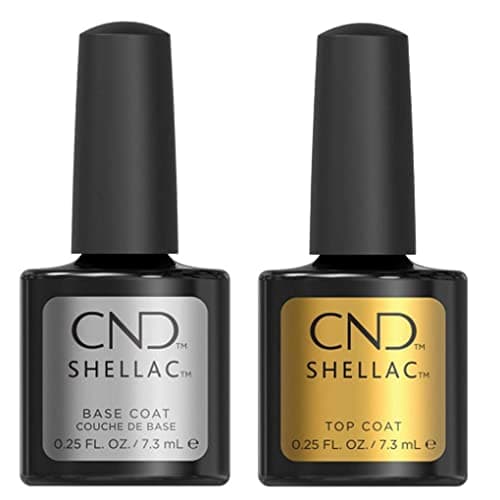 Image of CND Shellac Power Polish Gel UV Base and Top Coat 7.3ml