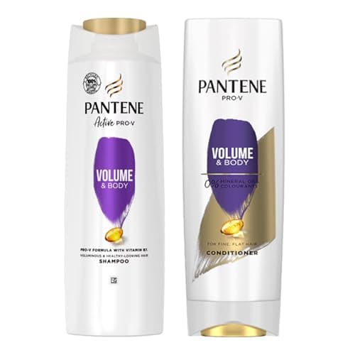 Image of Pantene Active PRO-V Volume & Body Shampoo 400ml and Conditioner 360ml Set | Adds Fullness & Shine for Fine Hair | 2 Pack