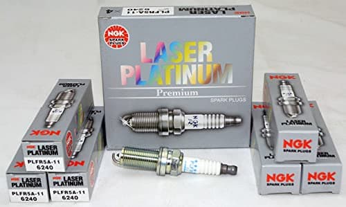 Image of NGK 6240 Laser Platinum Spark Plugs PLFR5A-11 - 6 PCS *NEW* by NGK