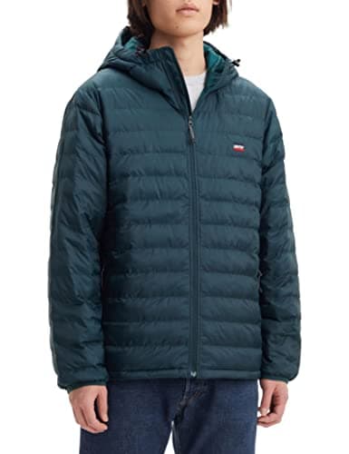 Image of Levi's Men's Presidio Packable Hooded Lightweight Jacket Ponderosa Pine (Green) XL -