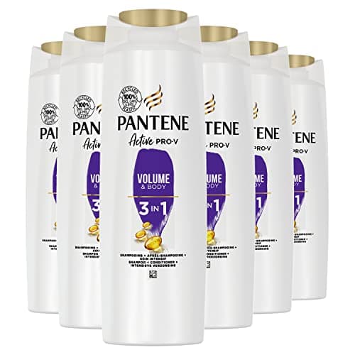 Image of Pantene Pro-V Volume & Body 3-in-1 Shampoo + Conditioner + Intensive Care for Fine and Flat Hair, 225 ml