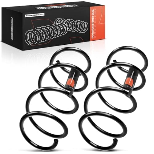 Image of Frankberg 2x Coil Spring Front axle Left Right Compatible with Micra III K12 1.0L 1.2L 1.4L 2003-2010 Replace# 54010AX610