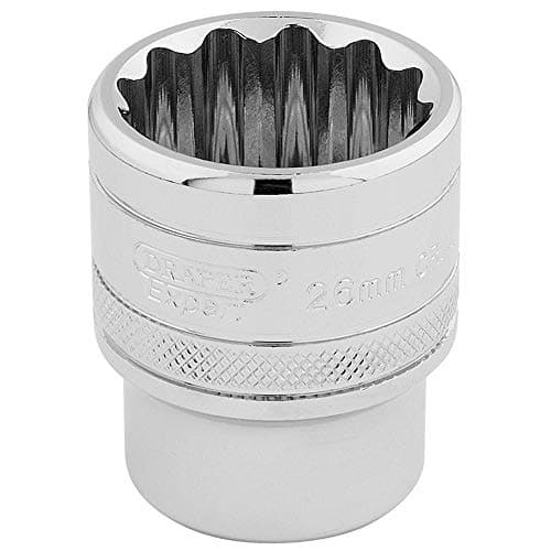 Image of Draper 33441 1/2" Square Drive 12 Point Socket, 26mm Size