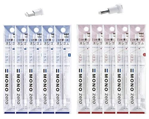 Image of Tombow MONO Zero Pen-Style Eraser (20 refills, 2.3mm round & 2.5mm rectangle tip)