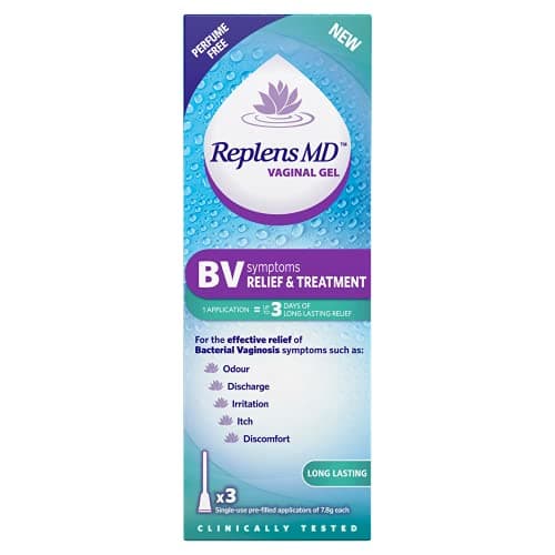 Image of Replens BV Symptoms Relief & Treatment Vaginal Gel - x3 Single use applicators, White, 3 Count (Pack of 1)