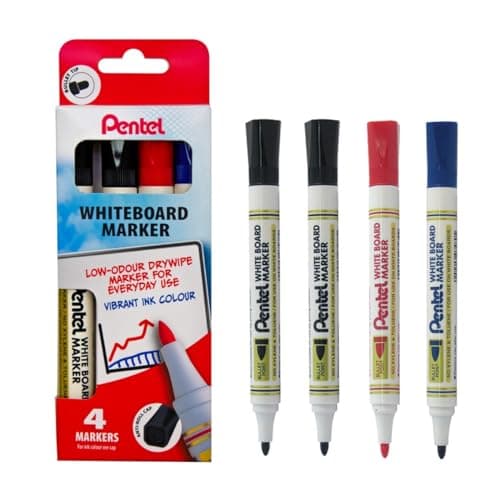 Image of Pentel YMW85/4-MIX Whiteboard Marker - Multi-Colour