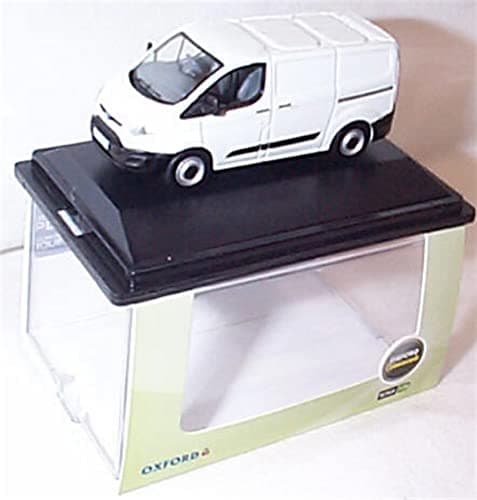 Image of Oxford F0RD Transit Custom white Van Vehicle 1:76 railway scale diecast model