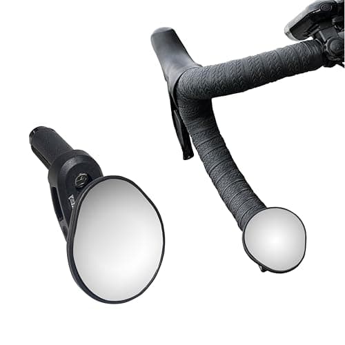 Image of Hafny Road Bike Bar End Mirror, Convex Blue Glass Mirror, HF-M956S-FR06 (Silver)