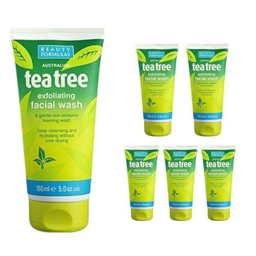Image of Beauty Formulas Australian Tea Tree Exfoliating Facial Wash, 150ml, Pack of 6