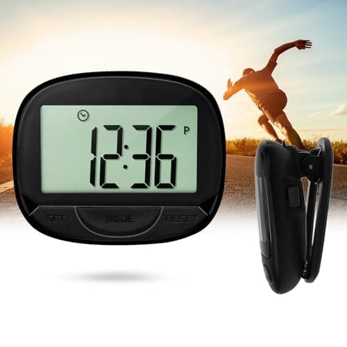 Image of ZIKSUN Walking Pedometer, Accurately Track Simple Steps Counter with Digital Display, Portable Sport Pedometers for Men Women Kids Walking/Running/Distance/Step (Black)
