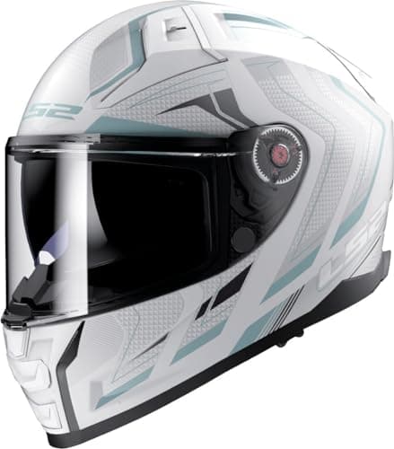 Image of LS2 FF811 Vector II Alizer Helmet, white/silver, M (57/58)