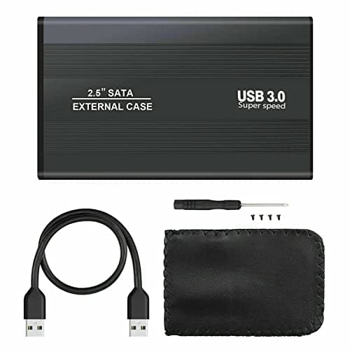 Image of Multibao USB 3.0 to SATA External HDD Hard Drive For 2.5" Inch HDD/SSD Enclosure Caddy Metal Case Box Black