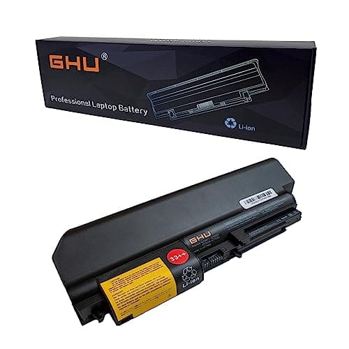 Image of GHU New Battery 73 WH Replacement for 42T5264 42T5265 42t5230 41U3196 41U3197 41U3198 42T4644 42T4531 42T4532 42T4552 42T4677 Compatible with IBM ThinkPad R400 T400 T61(Wide Screen) R61