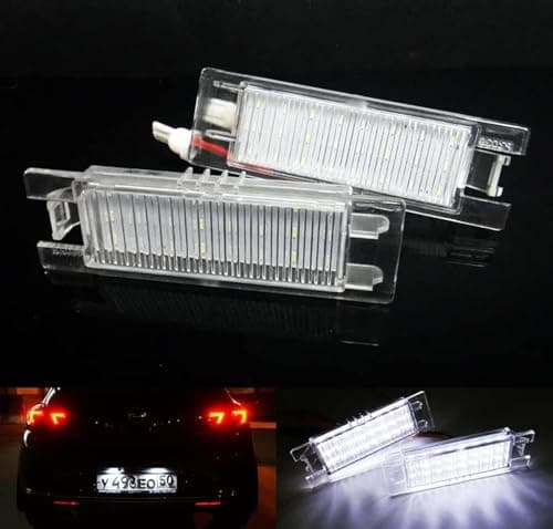 Image of RZG 2x LED Licence Number Plate Light White Canbus For Astra H J Corsa C D E Insignia Meriva B Zafira Astra K