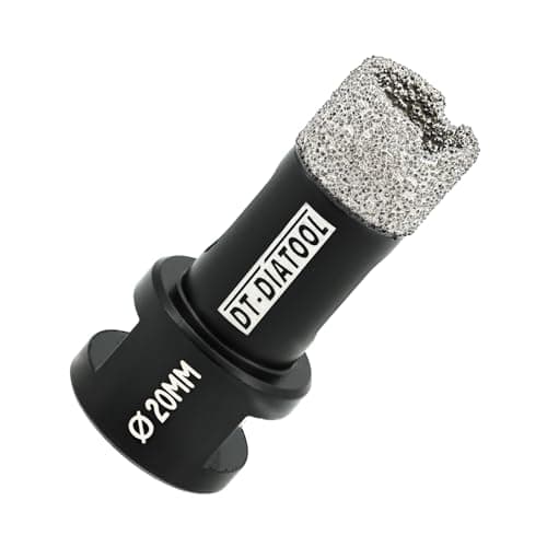 Image of DT-DIATOOL Diamond Drill Bit 20mm Hole Saw for Dry Drilling Tile Porcelain Marble Ceramic Granite