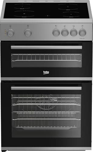 Image of Beko AeroPerfect™ FDC6701S 60cm Wide Single Oven Electric Cooker with Ceramic Hob - Silver - A/A Rated
