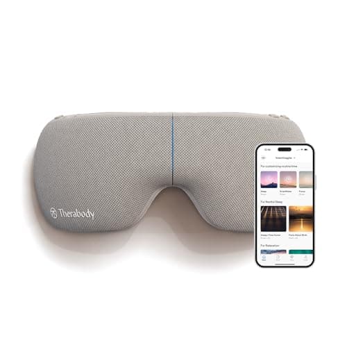 Image of TheraGun Therabody SmartGoggles (1st Generation) Heated Eye Mask, Blackout Sleep Mask & Temple Massage for Personalized Relaxation, Headache Relief