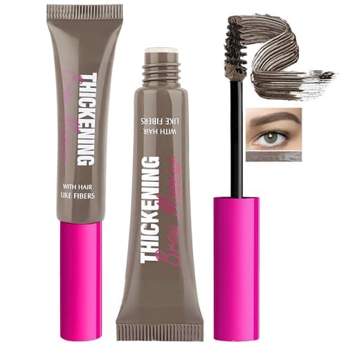 Image of Eyebrow Gel with Waterproof Formula, Long-Wear, Volumizing Brow Gel with Buildable Creamy Formula for Color and Structure, Non-Sticky, Smudge-Proof Instant Brow Styler (Cool Ash Brown)