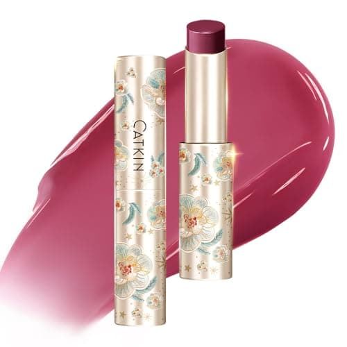 Image of CATKIN Glossy Tinted Lip Balm, Hydrating Natural Lip Repair Melting Balm, Sheer Colour Plumping Lip Gloss, Butter Formula for Dry Cracked Lips, 3.4g