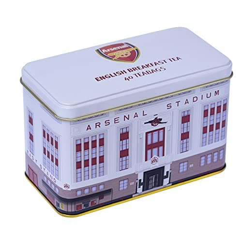 Image of New English Teas Arsenal Highbury Tea Tin with 40 English Breakfast Teabags