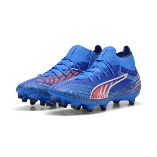 Image of PUMA Women's Ultra 6 Match+ Firm Ground/Artifical Ground Football Boots, Ultra Blue-PUMA White-Glowing Red, 5 UK