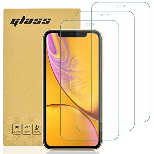Image of gueche [3-Pack] Compatible with Apple iPhone XR and iPhone 11 Screen Protector, Tempered Glass Film 99.99% HD Clarity Screen Protector, 6.1-inch Case Friendly, [Easy Installation], Scratchproof