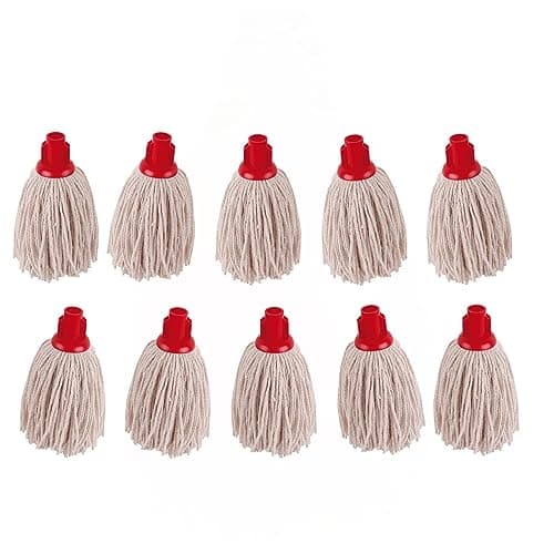 Image of 2Work PY Smooth Socket Mop 12oz Red (Pack of 10) 2W04301