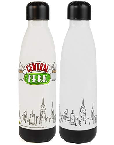 Image of Friends Water Bottle Central Perk Logo Screw On Lid 600ml Drinks Bottle