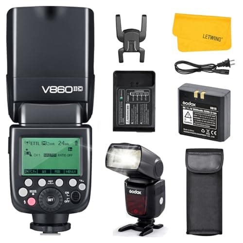 Image of Godox V860II-C TTL Flash for Canon EOS Camera,2.4G Wireless Transmission HSS 1/8000s,High Performance Li-ion Battery Flash Speedlite Compatible for Canon