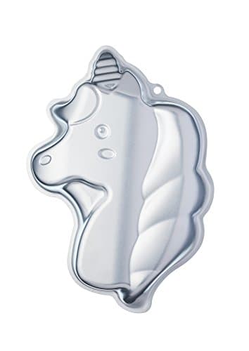 Image of KitchenCraft Sweetly Does It Unicorn Cake Tin, 23 x 33.5 x 5 cm, Metallic