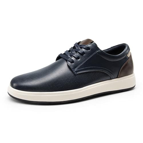 Image of Bruno Marc Men's Casual Dress Fashion Sneaker, Cushioned Sponge Insole, Comfortable Lightweight Walking Shoes, Formal Shoes,Size 7.5,Dark Blue,BMUMFN2505