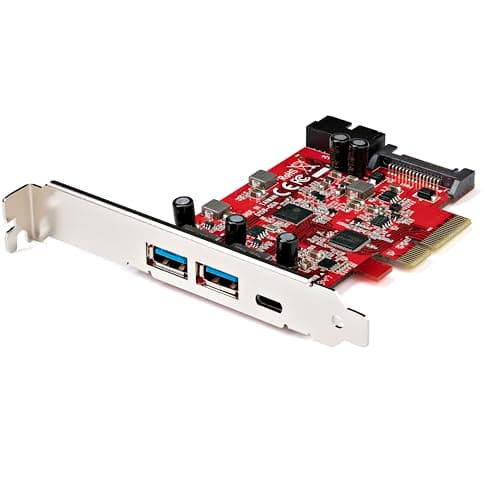 Image of StarTech.com 5-Port USB PCIe Card - 10Gbps USB 3.1 Gen 2 PCIe Card w/ 1x USB-C & 2x USB-A - 1x 2 Port IDC (Internal 5Gbps USB Header Expansion) - USB C PCI Express Controller Card (PEXUSB312A1C1H)