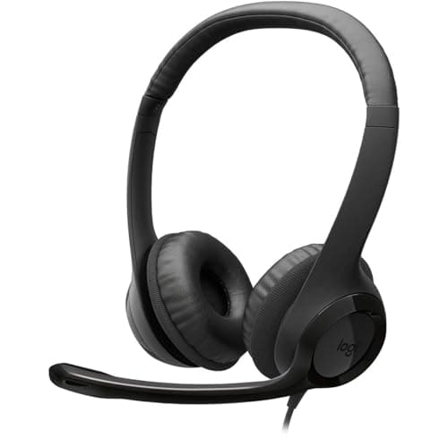 Image of Logitech H390 Wired Headset with Micro USB Headset with Microphone for PC Noise Cancelling Microphone