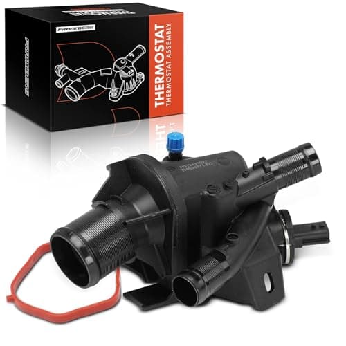 Image of Frankberg 1x Engine Coolant Thermostat Housing Diesel Compatible with Movano B Bus X62 NP300 Navara Pick-up D23 NV400 Box X62 X62B Master III Bus JV Replace# 1106100Q2B
