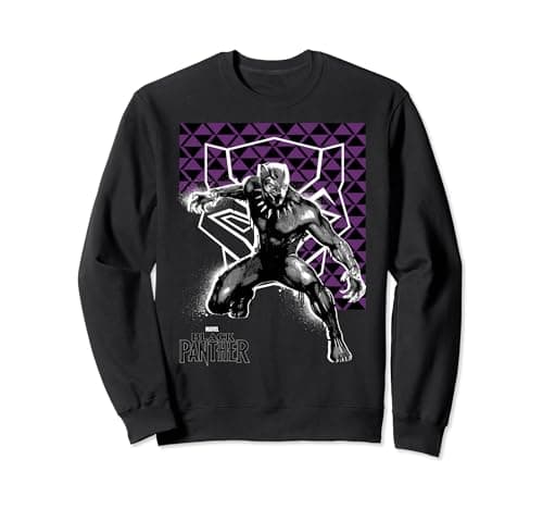 Image of Marvel Black Panther Geometric Poster Sweatshirt